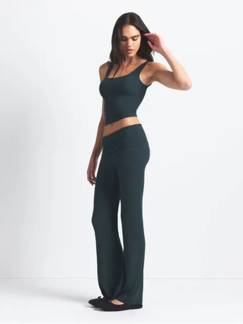Skims SOFT LOUNGE FOLDOVER PANT | CYPRESS